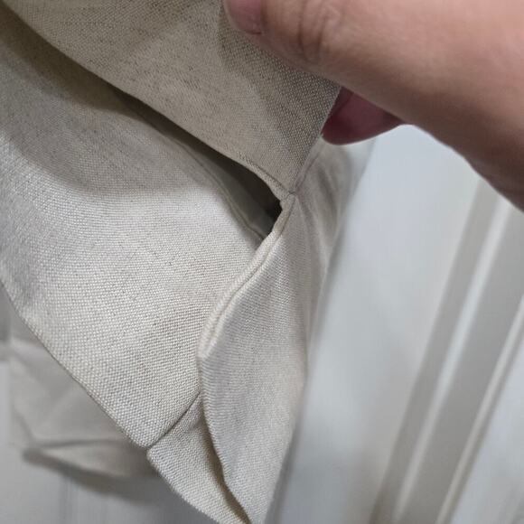 Coldwater Creek Cream Beaded Embroidered Linen Jacket Size 4-6 - Picture 7 of 10